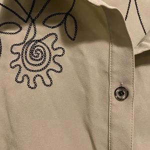 Light green button down shirt